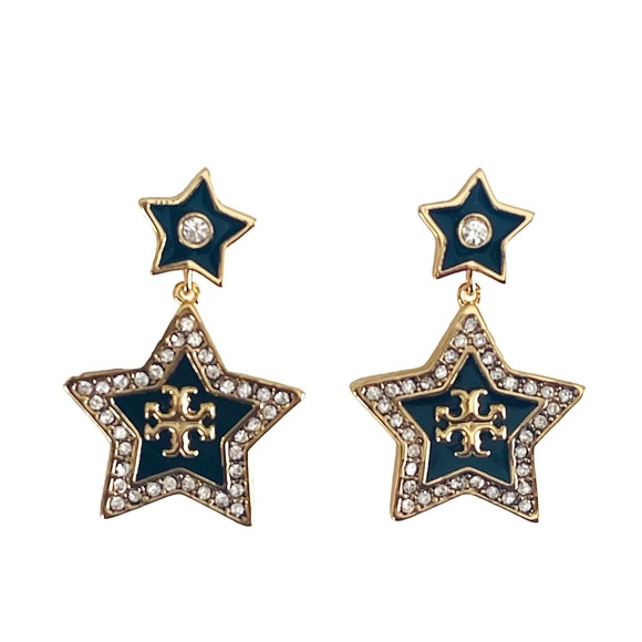 NWT Tory Burch Kira Falling Star Earrings Rtl $198 - Picture 5 of 5